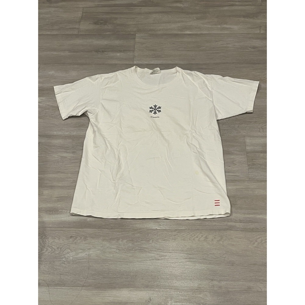Men's VTG Spirit Snowflake "dream" Single Stitch White T-Shirt M